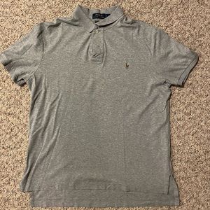 Polo - Collared Shirt. 
Size - Large. 
Color - Gray.